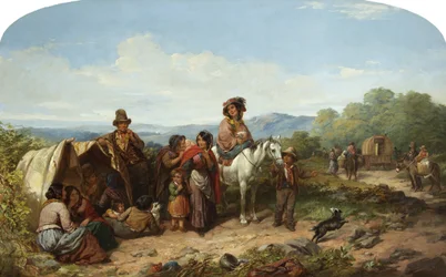 The Breaking-up of the Camp (öljy kankaalle)