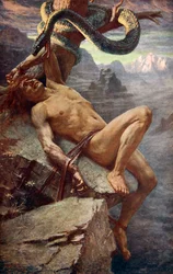 "Loken rangaistus", 1890.