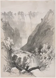 Luonnoksia kotona ja ulkomailla: Ternin putoukset, 1830.