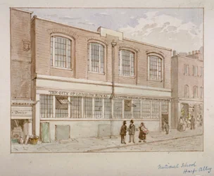 National School, Harp Alley, Lontoo, 1850