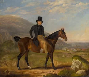 "Herrasmies hevosen selässä", 1843