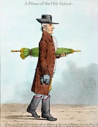 Vanhan koulun prinssi, Hannah Humphreyn vuonna 1800 julkaisema (käsinvärinen etsaus)