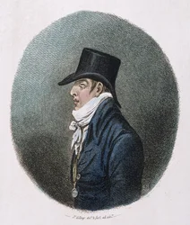 Muotokuva, Hannah Humphreyn vuonna 1799 julkaisema (käsinvärinen etsaus)