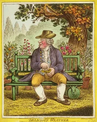 Herkullinen sää, julkaissut Hannah Humphrey, 1808.
