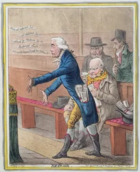 Epätoivo, Hannah Humphreyn vuonna 1802 julkaisema (käsinvärinen etsaus) (katso 191204)