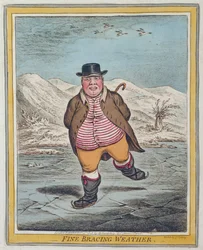 Fine Bracing Weather, julkaissut Hannah Humphrey vuonna 1808 (käsinvärinen etsaus)