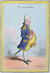 Rotujen parantamisesta, luonnosteltu Wirtembergissä, julkaissut Hannah Humphrey vuonna 1796 (käsinvärinen etsaus)