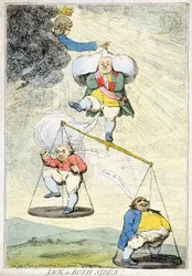 Jack a Both Sides, William Humphreyn vuonna 1783 julkaisema (käsinvärinen etsaus)