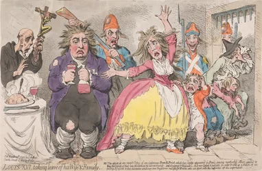 Ludvig XVI jättää hyvästit vaimolleen ja perheelleen
