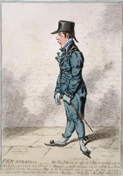 Pen-Etration, julkaissut Hannah Humphrey vuonna 1799 (käsinvärinen etsaus)