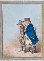 Pylades ja Orestes, pub. Kirjailija: Hannah Humphrey, 1797