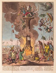 Pompeiuksen pylvään piiritys, Tiede häpeäpaalussa, julkaistu 1799