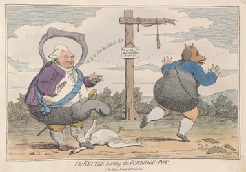 The Kettle Hooting the Porridge-Pot, pubi. 1782 (käsinvärinen kaiverrus)
