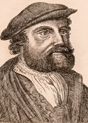 Hans Holbein nuorempi, kuvitus teoksesta "75 Portraits of Celebred Painters From Authentic Originals", julkaistu Lontoossa, 1817