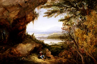 Kohtaus Hudson Rip Van Winklesta, 1845.