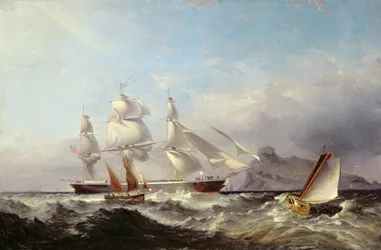 Clipper-laiva Mumblesin majakasta Swanseassa