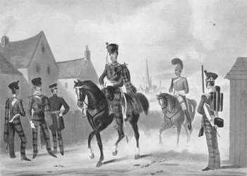 71. Highlandin kevytjalkaväkirykmentin tarkistusmääräys, c1840 1909