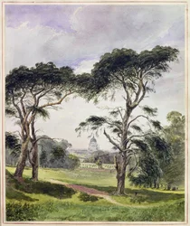 Greenwich Hospital Greenwichistä (akvarelli paperille)