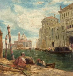 Näkymä Venetsiassa, Italiassa