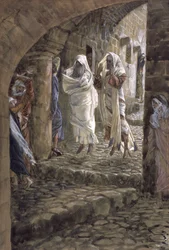 Kuolleiden ilmestykset Jerusalemin kaduilla, kuvitus teokselle The Life of Christ, n. 1886-1894 (wc ja guassi pahville)