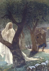 Kristus ilmestyi Pyhälle Pietarille - Kristus ilmestyi Pyhälle Pietarille - "" Herramme Jeesuksen Kristuksen elämästä"" - 1899, James Tissot - La vie de notre seigneur Jesus Christ, kirjoittanut Jacques Joseph (Jacques-Joseph) Tissot dit James Tissot (1836