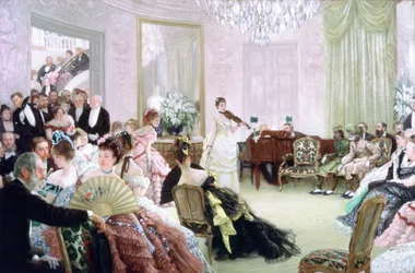 Hiljaa! Konsertti, noin 1875