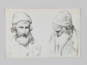 Juutalaiset ja jemeniläiset, Jerusalem, kuva Herramme Jeesuksen Kristuksen elämästä (kynä ja muste kudottupaperille)