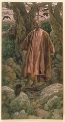 Juudas hirttäytyy, kuvitus teokseen "Kristuksen elämä", n. 1886-96