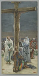 Stabat Mater. Woman Behold Thy Son, kuvitus teoksesta The Life of Christ, n. 1884-1896 (wc ja guassi pahville)