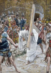 Jerusalemin tyttäret, kuvitus teokseen The Life of Christ, n. 1886-1894 (wc ja guassi pahville)