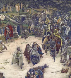 Mitä Herramme näki ristiltä - Mitä Vapahtajamme näki ristiltä - "" Herramme Jeesuksen Kristuksen elämästä"" - James Tissot 1899 - Herramme Jeesuksen Kristuksen elämä, kirjoittanut Jacques Joseph (Jacques Joseph) Tissot James Tissot (1836-1902)