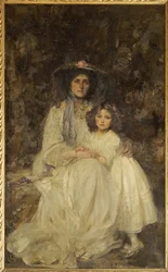 Lady Dickson-Poynder ja hänen tyttärensä Joan, n. 1905
