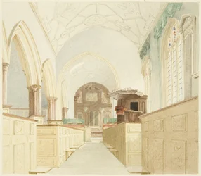 St Mary-le-Portin kirkon sisätilat