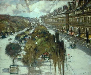 Parisian Boulevard (pastelli paperille)