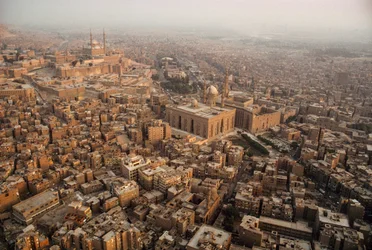 Ilmakuva Kairosta. KAIRO, EGYPTI.