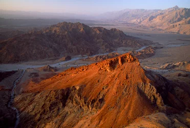 Al Jabal al Akhdarin alue, Nakhl - Jabal ash Sham, Oman. Ilmakuva. OMAANI, ARABIAN NIEMIMAA.