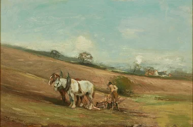 Kevätkyntö (öljy kankaalle)