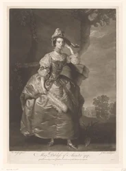 Portree van Mary Bertie Mary Dutchess of Ancaster (otsikko esineessä)