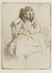Annie, istuu