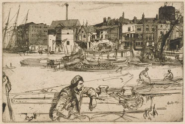 Black Lion Wharf, Thames-sarjasta (Kuudentoista etsauksen sarja, joka esittää näkymiä Thamesilta ja muita aiheita)