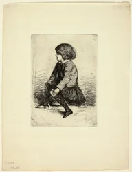 Seymour Haden, Jr, istuu