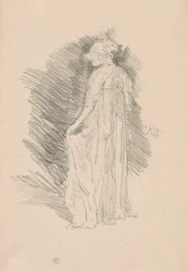 Draped figuuri, takanäkymä
