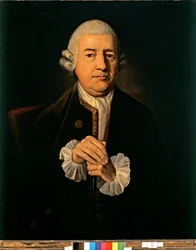 John Baskervillen muotokuva (öljy kankaalle)