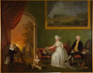 Muotokuva Robert Mynorsista ja hänen perheestään, 1797.