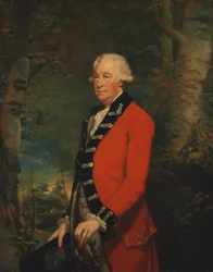 Sir Ralph Milbanke, Bt., Yorkshiren (North Ridingin) miliisin univormussa.