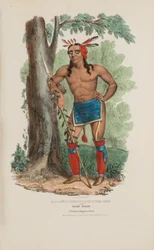 KAA-NUN-DER-WAAGUINSE-ZOO eli Marjanpoimija; Kuuluisa chippewa-päällikkö, Aboriginaalien portfoliosta.