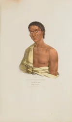 O-HYA-WA-NIM-CE-KEE eli Keltainen ukkonen; Chippeway Chief, Aboriginaalien portfoliosta.