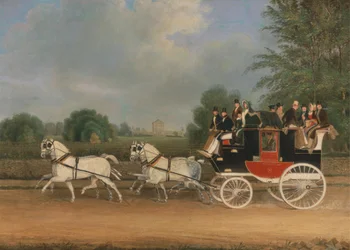 London-Faringdon Coach ohittaa Buckland Housen Berkshiressä