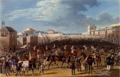The Race Over, printti Charles Hunt, 1836 (akvatinta)