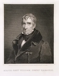 Kenraalimajuri William Henry Harrison, kaiverrus Richard W. Dodson (1812-67)